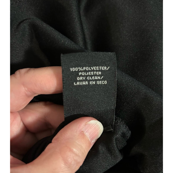 SLNY Fashions New York Black Lace Chiffon Sleeveless Cocktail Party Dress Size 6 - Picture 10 of 10